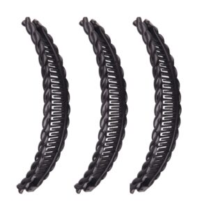 New 1st Choice Clincher Combs Banana Clips – Hair Grip Comb, Fishtail Ponytail Clamp, Long Hair Accessory for Girls and Women