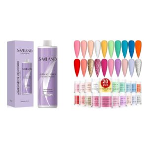 Saviland 16.91OZ/500ML Acrylic Liquid with Saviland Acrylic Powder