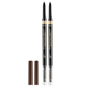 L’Oreal Paris Makeup Brow Stylist Definer Waterproof Eyebrow Pencil, Ultra-Fine Mechanical Pencil, Draws Tiny Brow Hairs and Fills in Sparse Areas and Gaps, Brunette, 0.003 Ounce (Pack of 2)