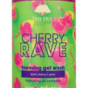 Tree Hut Cherry Rave Foaming Gel Wash | Cleanse & Soothe Skin Without Stripping Moisture | Made with our Hydrating Oil Complex | Limited Edition Fall | 18 fl oz.