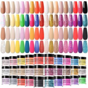 36 Colors Acrylic Powder Set – NICOLE DIARY Popular Acrylic Nail Powder Starter Set for Nail Extension> Nail Carving> Nail Salon & DIY Manicure at Home