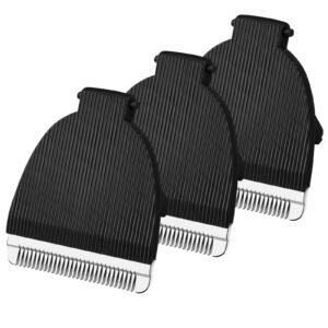 3 Pack Replacement Blades for Meridian Trimmer, Hygienic Ceramic Replacement Blades Compatible with Meridian Body Trimmer, Black
