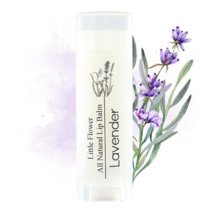 Lavender Lip Balm – Handmade Natural Chapstick – Stocking Stuffers for Women – Moisturizing Lip Care