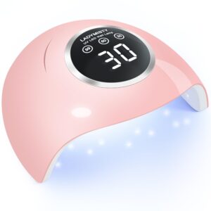 LadyMisty 72W UV LED Nail Lamp Light Dryer for Nails Gel Polish with 18 Beads 3 Timer Setting & LCD Touch Display Screen, Auto Sensor, Professional Nails, Pink……