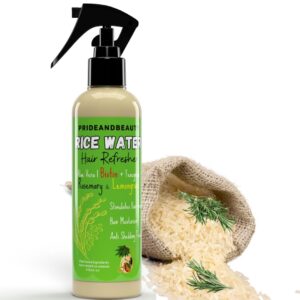 Rice Water for Hair Growth, Hair Growth Serum Women, Rice Water, Rice Water Spray, Rice Water for Hair, Rice Water Spray. (Rosemary + Lemongrass, 12 OUNCES)