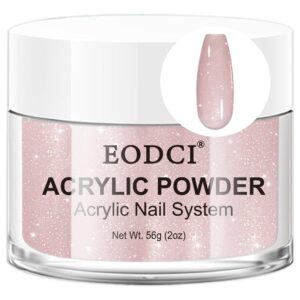 EODCI Glitter Pink Acrylic Powder – 56g/2oz Acrylic Nail Cover Powder for Nail Extension> Professional Nail Design> Sculpting> and Nail Building – Salon-Quality Acrylic Nail Supplies