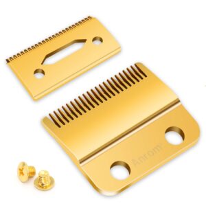 Anrom Professional 2-hole Stagger-Tooth Clipper Blade Adjustable Replacement Steel Blades for Wahl Senior Magic Clip Clippers #8148