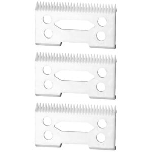 FOXSONIC Professional ceramic clipper blades 2 hole2-Hole Clipper ceramic Blade cutter,ceramic clipper replacement blades for Wahl Senior cordless Clipper