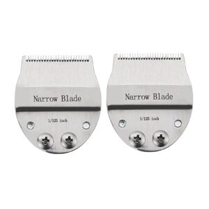 Narrow Blade Compatible with Oster Finisher Trimmer Model 59 and T-Finisher Trimmer,For Creating Clean Hairlines or Grooming Small Pets Cuts Hair to 1/125″-2Pack