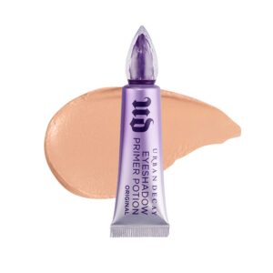 Urban Decay Eyeshadow Primer Potion (Full Size), Award-winning Nude Eye Primer, Crease-free Eye Makeup Looks, Smooths & Preps Eyelid Base for Vibrant Color, Dries Invisible – 0.33 fl oz