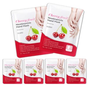 DWDiWen Hand Masks> 6 Pairs Hydrating Exfoliating Hand Peeling Mask> Smooth Hand Masks Moisturizing Gloves Overnight for Dry> Rough> Cracked Hands> Hand Skin Moisturizer Glove for Women Men（C