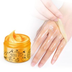 Luxcidy Fancy Hands Care Paraffin mask> Honey Moisturizing Peel Off Hand Wax Mask> Hand Wax Moisturizing Hydrating Nourishing Exfoliating> Hand Skin Care Mask (1 pc)