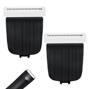 2 Pack Replacement Blade Compatible with Manscaped The Lawn Mower Electric Groin Hair Trimmer Replacement Clipper Blades Fit for Manscaped Lawn Mower 4.0 3.0 2.0,Black