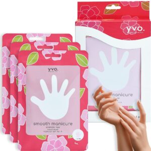 Yvo Smooth Manicure Aromatic Rose Oil Hand Mask – Moisturizing Gloves Mask – Stress Reliever> Dry Hand – Vitamin E and Niacinamide – 3 pairs / 1 Box