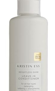 Kristin Ess Hair Hydrating Salon Leave In Conditioner Spray for Strength + Shine – Lightweight Anti Frizz Detangler for Women – Sulfate Free + Color Safe – Castor Oil Moisture Bond Repair Spray