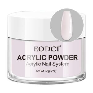 Eodci Pink Acrylic Powder 2oz/56g Professional Color Acrylic Nail Powder for Nails Extension> 3D Nail Art Acrylic Polymer Powder> No Need Nail Lamp