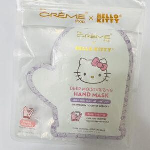 The Crème Shop x Hello Kitty Hand Mask – deep moisturizing-shea butter+allanton-strawberry coconut scented (3 Pack)