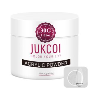 Acrylic Powder 3 Ounce Nail Powder Professional Polymer for French 3D Manicure Long-Lasting (Milky White)