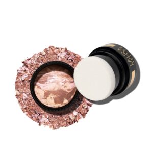LAURA GELLER NEW YORK Bronze-n-Brighten Baked To Go – Travel Size – Fair – Natural Bronze Glow