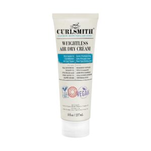 CURLSMITH – Weightless Air Dry Cream – Vegan Leave-In Conditioner for Any Hair Type, Smooths Hair (8 fl oz)