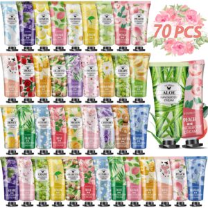70 Pack Hand Cream Set For Women, Mothers Day Gifts for Mom, Teacher Appreciation Gifts, Bulk Hand Lotion Travel Size for Dry Cracked Hands, Mini Hand Lotion for Nurses Gifts and Thank You Gifts