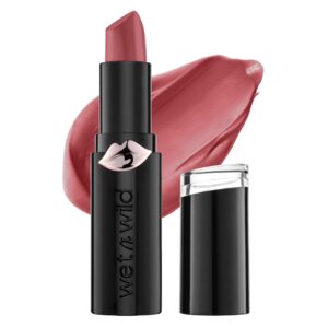 wet n wild Mega Last Matte Lip Color, Semi Matte Hyaluronic Acid Infused, Long Lasting Full Coverage for a Nourishing Pout, Cruelty-Free & Vegan – Wine Room