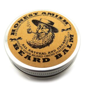 Honest Amish Beard Balm Leave-in Conditioner – Made with only Natural and Organic Ingredients – 2 Ounce Tin