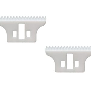 WMARK 2pcs Replacement Ceramic Blades #2215 T-Wide Adjustable Trimmer Blade set for 8081