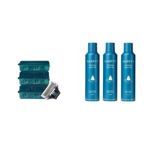Harry’s Razor Blades Refills + Shave Gel Bundle (10 Count)