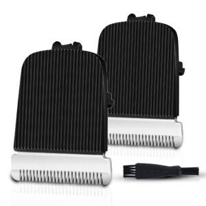 FAMELEC 2 Pack Upgrade Compatible with Manscaped Replacement, Electric Groin Hair Trimmer Ceramic Blade Head Refill for Manscaped Razor Blades The Lawn Mower 2.0 3.0 4.0