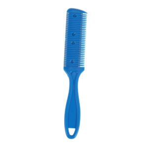 MAGICLULU Blue Cutting Comb Double Sided Hair Comb Hair Scissors Stainless Steel
