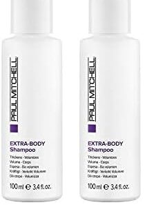 Paul Mitchell Extra-Body Shampoo, Thickens + Volumizes, For Fine Hair, 3.4 Fl Oz (Pack of 2)
