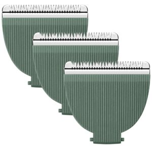 3 Pack Replacement blades for Meridian The Trimmer and Trimmer Plus, Sage Ceramic Replacement Blades for Meridian Body Trimmer, Green