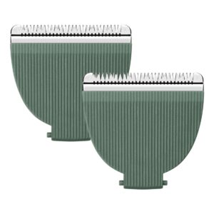 2 Pack Replacement blades for Meridian The Trimmer and Trimmer Plus, Sage Ceramic Replacement Blades for Meridian Body Trimmer, Green