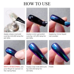KYDA Mirror Liquid Nail Powder