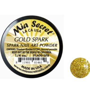Mia Secret Professional Spark Collection Acrylic Powder 1/4 oz (Pick Your Color) (Gold Spark)