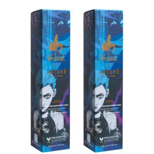 Arctic Fox x Arcane League of Legends Vegan and Cruelty Free Semi Permanent Hair Color Dye – JINX 5.6 Fl Oz (Pack of 2)