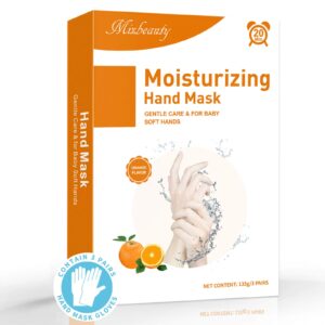 Mixbeauty Hand Mask 3 Pairs Moisturizing Gloves Hand Peeling Mask Repairing Damaged> Dry and Cracked Skin
