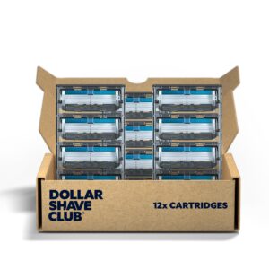 Dollar Shave Club | 6 Blade Razor Refills (12 Pack) | 6 Stainless Steel Blades for a Close & Comfortable Shave
