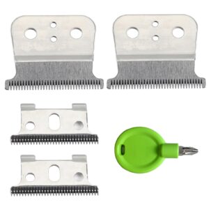 GUGUMO T Barber Replacement Blades Compatible with T, Gtx, G, GO, GTO, LS2, LS3 Trimmers,2 Pack, Silver