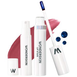 Wonderskin Wonder Blading Lip Stain Peel Off and Reveal Kit – Long Lasting, Waterproof Pink Lip Tint, Transfer Proof Natural Makeup Stain Kit (Charming)