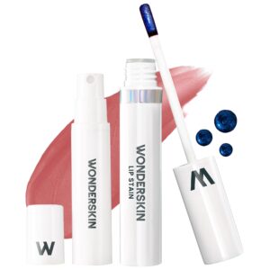 Wonderskin Wonder Blading Lip Stain Peel Off and Reveal Kit – Long Lasting, Waterproof Nude Lip Tint, Transfer Proof Natural Makeup Stain Kit (Whimsical)