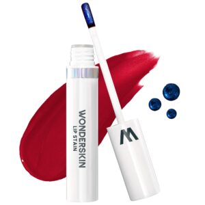 Wonderskin Wonder Blading Lip Stain Peel Off Masque – Long Lasting, Waterproof and Transfer Proof Red Lip Tint, Matte Finish Peel Off Makeup (Divine Masque)