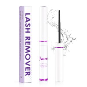 Lash Glue Remover for DIY Lash Extensions, 5ML Eyelash Glue Remover Oil Lash Remover Gentle & Deep Clean, Lash Cluster Remover at Home Use, Quick Dissolve Glue Residue