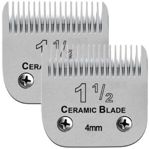 1-1/2# Professional Detachable Replacement Ceramic Blades. Compatible with Oster Classic 76/Power Pro/Power-Teq/Star-Teq Clipper. Compatible with Ainds Clippers. Size: 5/32″ Cut Length.