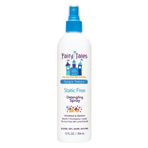 Fairy Tales Tangle Tamer Detangling Spray for Kids – Ultra Moisturizing and Anti Frizz Protection – Paraben Free, Sulfate Free – 12 Oz