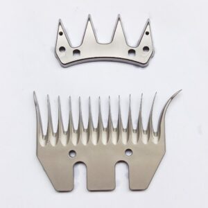4/13 Teeth WRAP Replacement Blades for Sheep Shears, Professional Stainless Steel Sheep Shearing Clipper Blades