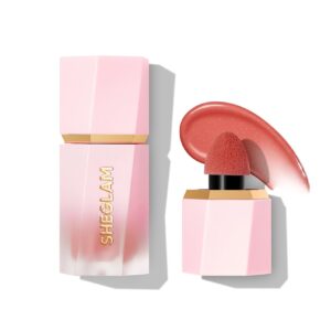 SHEGLAM Color Bloom Dayglow Liquid Blush Makeup for Cheeks Shimmer Finish – Devoted