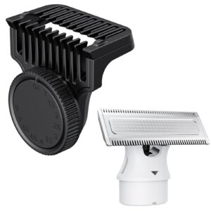 Trimcoo Magnetic Replacement Blades and 12 in 1 Adjustable Comb, Genuine Replacement Accessories for H1 & H3 Electric Shaver and Trimmer