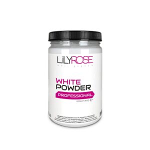 LILYROSE Acrylic Powder Colored Nail Manicure Powders Colors Tips Nails UV/LED Light (600g> WHITE)